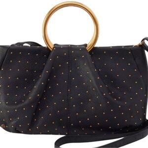 HOBO Black and Gold Studded Satchel